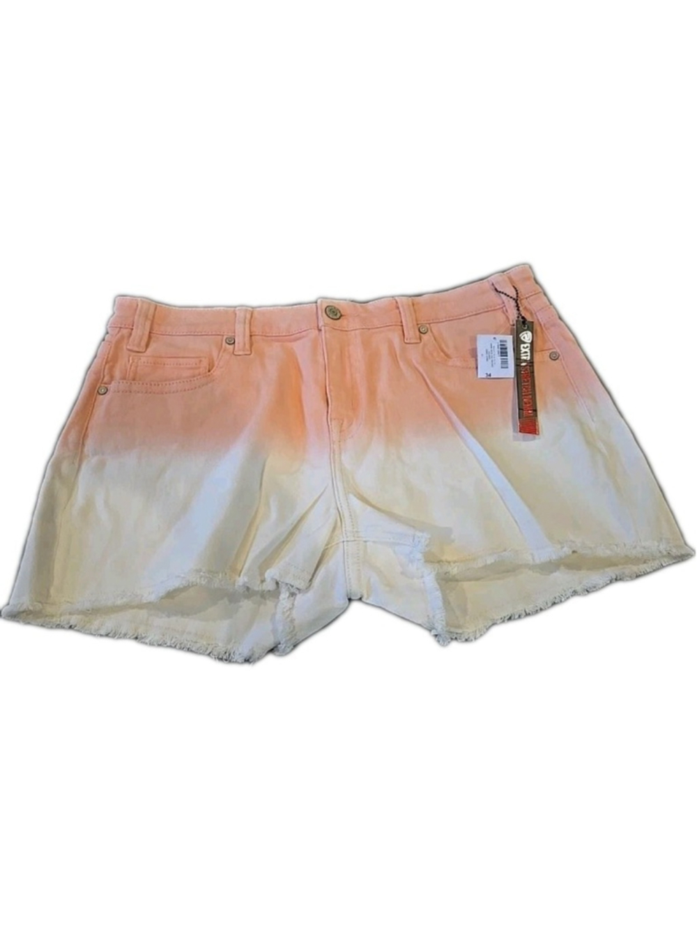 Rock & Roll Denim Shorts NWT Hombre Style Look Mid Rise Stretchy Cut Off (D-22)